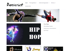 Tablet Screenshot of danseriet.no